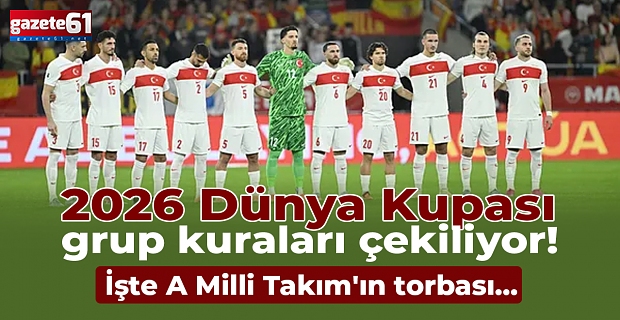 2026 Dünya Kupası grup kuraları çekiliyor! İşte A Milli Takım'ın torbası...