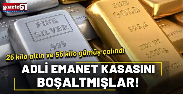 Adliyeden 25 kilo altın çaldı; hakkında yakalama kararı çıkarıldı
