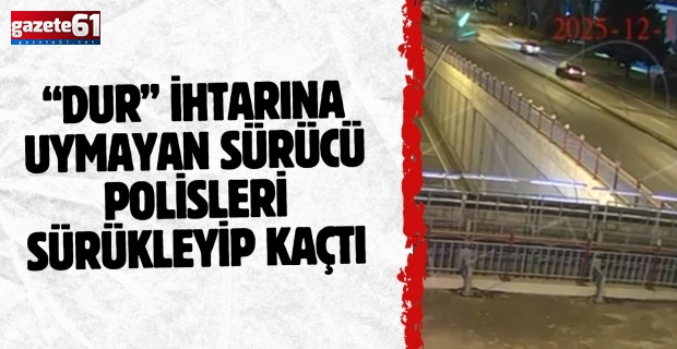 “Dur” İhtarına Uymayan Sürücü Polisleri Sürükleyip Kaçtı