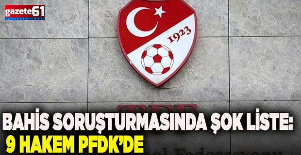 Eski hakem Ali Palabıyık dâhil 9 hakem PFDK’ye sevk edildi!