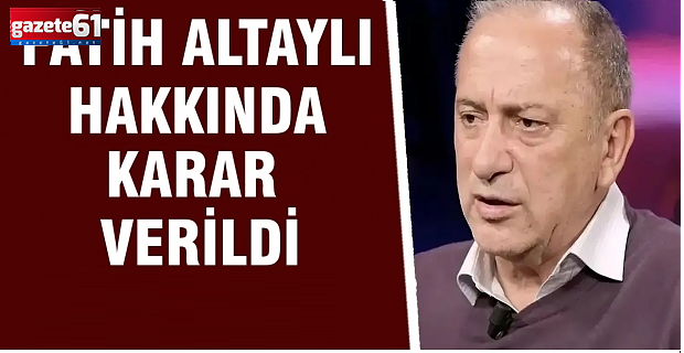 Fatih Altaylı hakkında tahliye kararı verildi