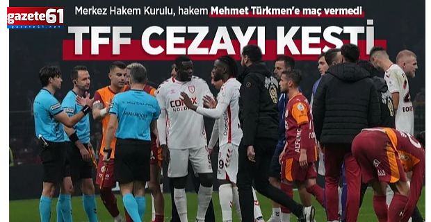 Hakem Mehmet Türkmen'e maç verilmedi
