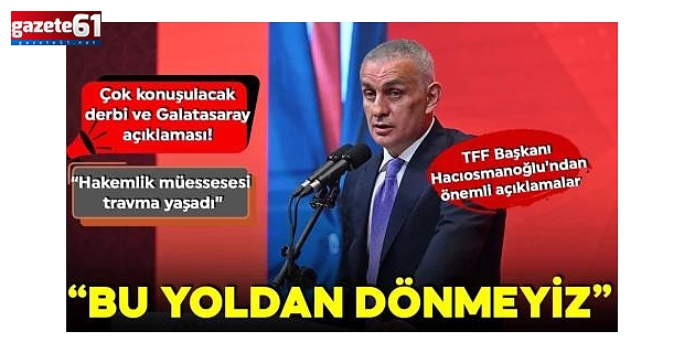 İbrahim Hacıosmanoğlu'ndan hakem kararları ve bahis soruşturması için açıklama