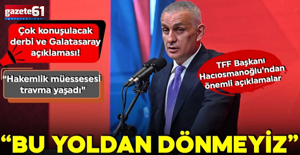 İbrahim Hacıosmanoğlu'ndan hakem kararları ve bahis soruşturması için açıklama