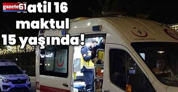 Parkta çocuk cinayeti! Katil 16 maktul 15 yaşında!