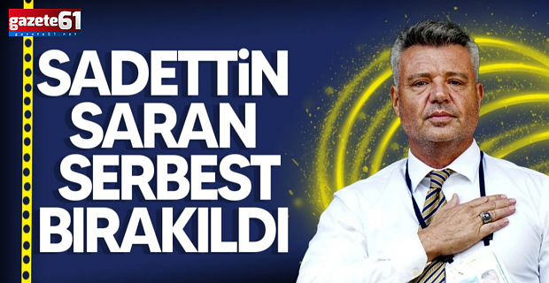 Sadettin Saran serbest bırakıldı