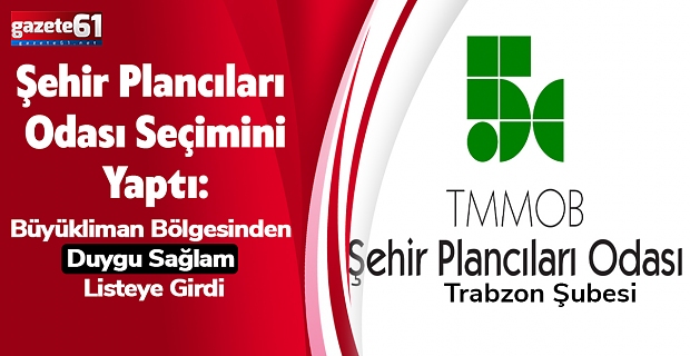 Şehir Plancıları Odası Seçimini Yaptı: Büyükliman Bölgesinden Duygu Sağlam Listeye Girdi