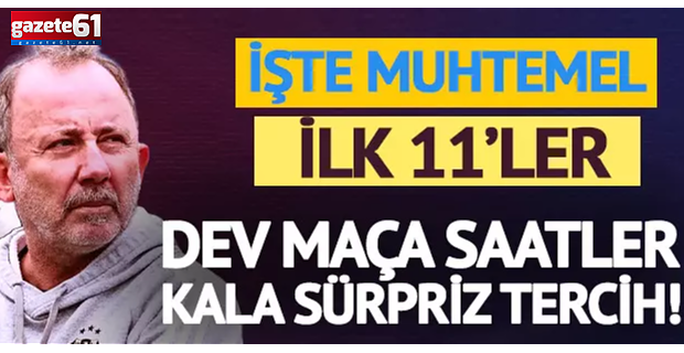 Sergen Yalçın'dan sürpriz Trabzonspor kararı!
