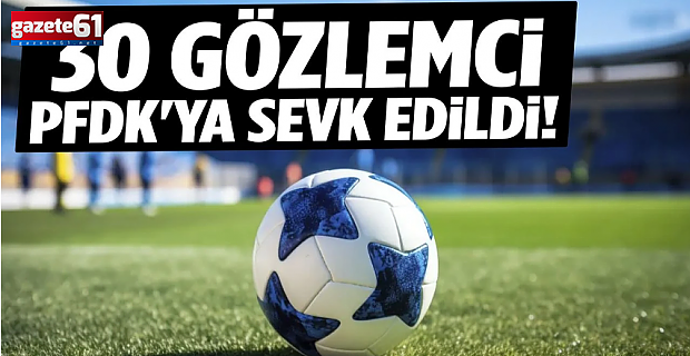 TFF, bahis oynadığı belirlenen 30 gözlemciyi PFDK'ye sevk etti!