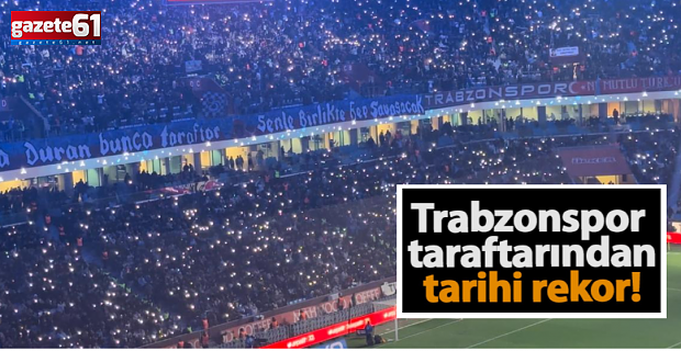 Trabzonspor - Beşiktaş maçında rekor seyirci