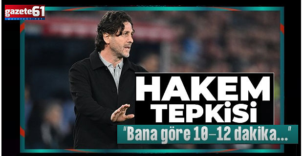  Trabzonspor'da Fatih Tekke'den maç sonu flaş hakem açıklaması!
