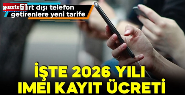 Yurt dışı telefon getirenlere yeni tarife!