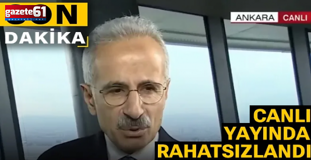 Bakan Uraloğlu canlı yayında rahatsızlandı