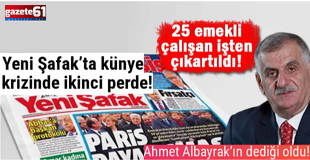 Yeni Şafak’ta künye krizinde ikinci perde!