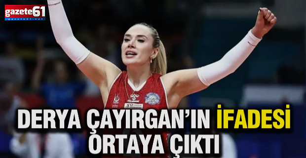Derya Çayırgan'ın ifadesi ortaya çıktı
