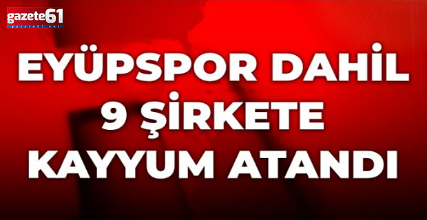 Eyüpspor'a kayyum atandı