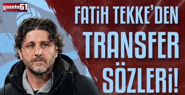 Fatih Tekke'den Süper Kupa maçı öncesi flaş açıklamalar!