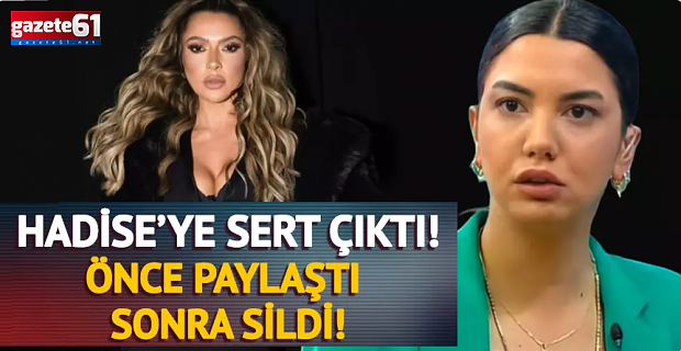 Fulya Öztürk'ten Hadise'ye İran tepkisi! Paylaşıp sildi
