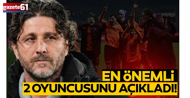 Trabzonspor’un en önemli iki oyuncusunu açıkladı! ‘Mükemmel mücadele’