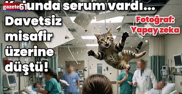 İstanbul’da “yok artık” dedirten dava: Serum alırken başına kedi düştü