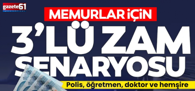 Memurlara en az 60 bin TL! İşte 3'lü enflasyon farkı + seyyanen zam hesabı