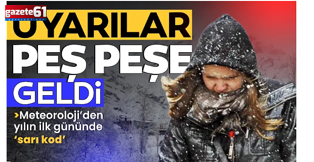 Meteoroloji yılın ilk gününde peş peşe uyardı: Hava buz gibi olacak! İşte lapa lapa kar beklenen illerimiz…