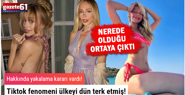 Tiktok fenomeni Yaren Alaca ülkeyi dün terk etmiş!
