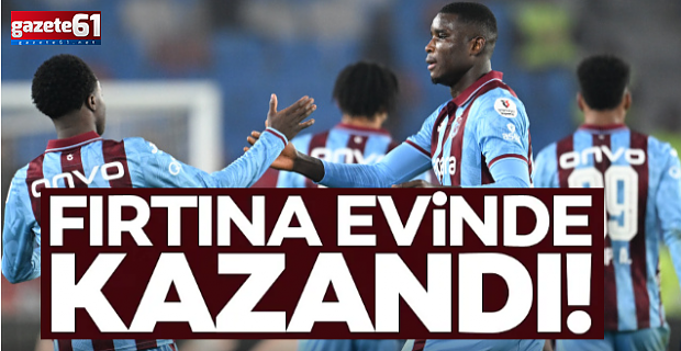 Trabzonspor evinde Kasımpaşa'yı yendi!