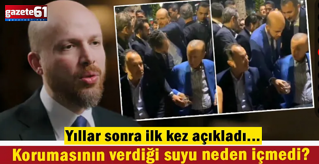 Erdoğan korumasının verdiği suyu neden içmedi?