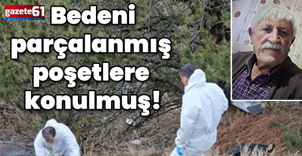 Cesedi parçalanmış poşetlere konulmuş! Kayıp baş aranıyor!