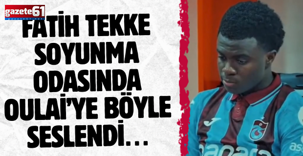 Fatih Tekke soyunda odasında böyle seslendi