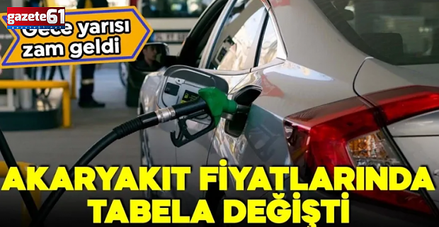 Gece yarısı tabela değişti! Araç sahipleri dikkat: Akaryakıta zam geldi