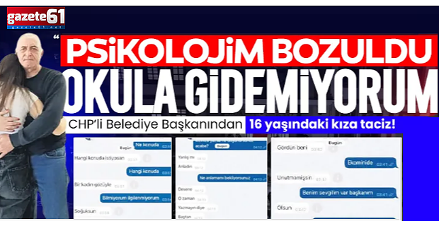 Giresun'da Hasbi Dede'den 16 yaşındaki kıza taciz! İşte iğrenç mesajlar...