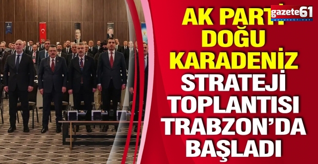 AK PARTİ DOĞU KARADENİZ STRATEJİ TOPLANTISI TRABZON’DA BAŞLADI