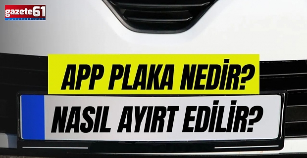 APP plaka nasıl değiştirilir. APP plaka nasıl anlaşılır?