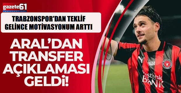 Aral Şimşir'den açıklamalar: Trabzonspor'dan teklif aldım!