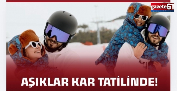 Buse Terim sevgilisiyle kar tatilinde