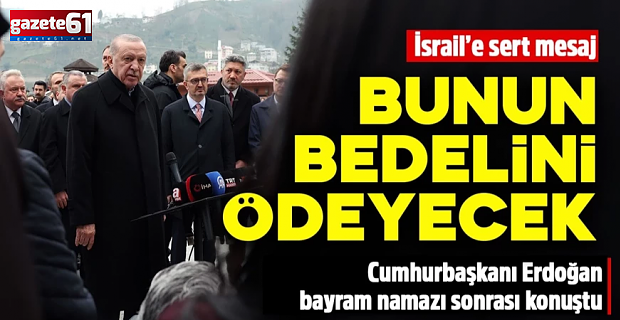 Cumhurbaşkanı Erdoğan'dan bayram namazı sonrası net mesaj!