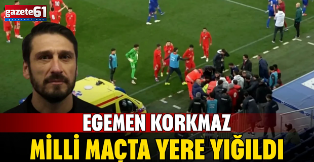 Egemen Korkmaz maç sırasında yere yığıldı: Hastaneye kaldırıldı!