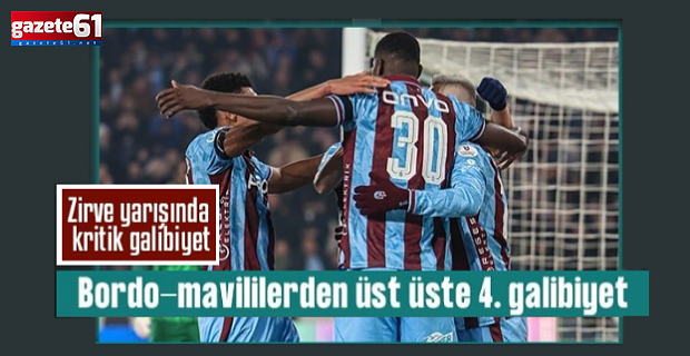 Karadeniz derbisinde kazanan Trabzonspor