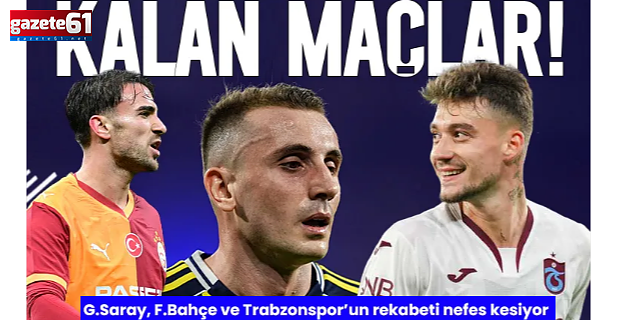 Süper Lig’de zirve yarışında kalan maçlar!