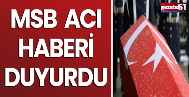 MSB acı haberi duyurdu