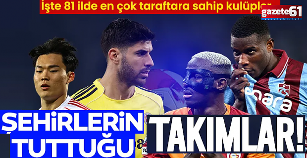 Türkiye’de hangi şehir hangi takımı tutuyor?