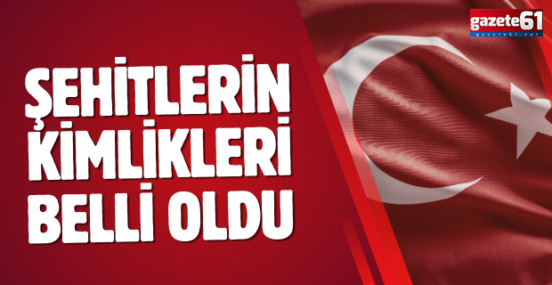 Şehitlerin kimlikleri belli oldu: MSB duyurdu