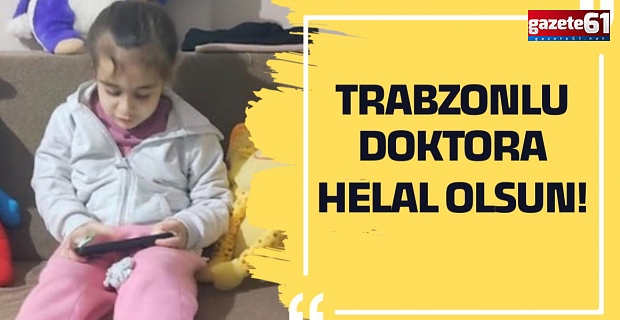 Trabzonlu doktor skandalı önledi!Çocuğun burnundaki zinciri buldu