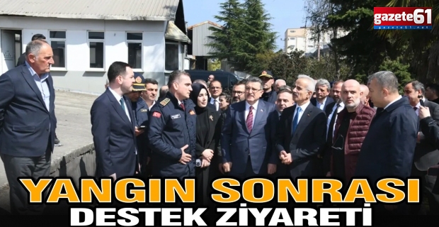 YANGIN SONRASI DESTEK ZİYARETİ
