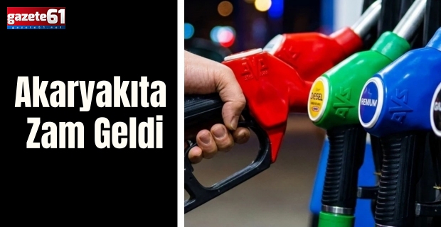 Akaryakıta Zam Geldi