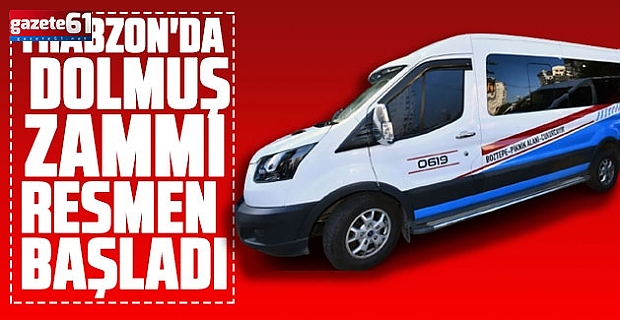 TRABZON'DA DOLMUŞ ZAMMI UYGULAMAYA GEÇTİ