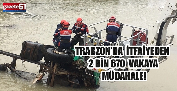 Trabzon’da itfaiyeden 2 bin 670 vakaya müdahale!