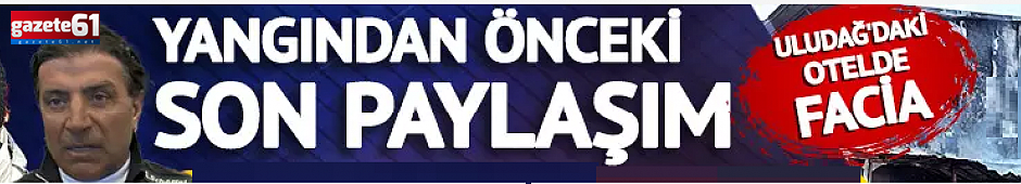 Uludağ'da Yangın!